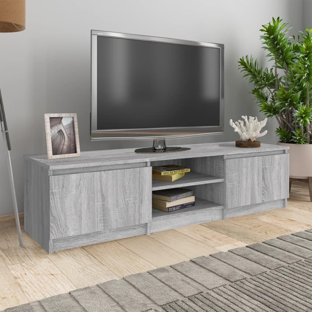 TV Cabinet Grey Sonoma 140x40x35.5 cm Engineered Wood