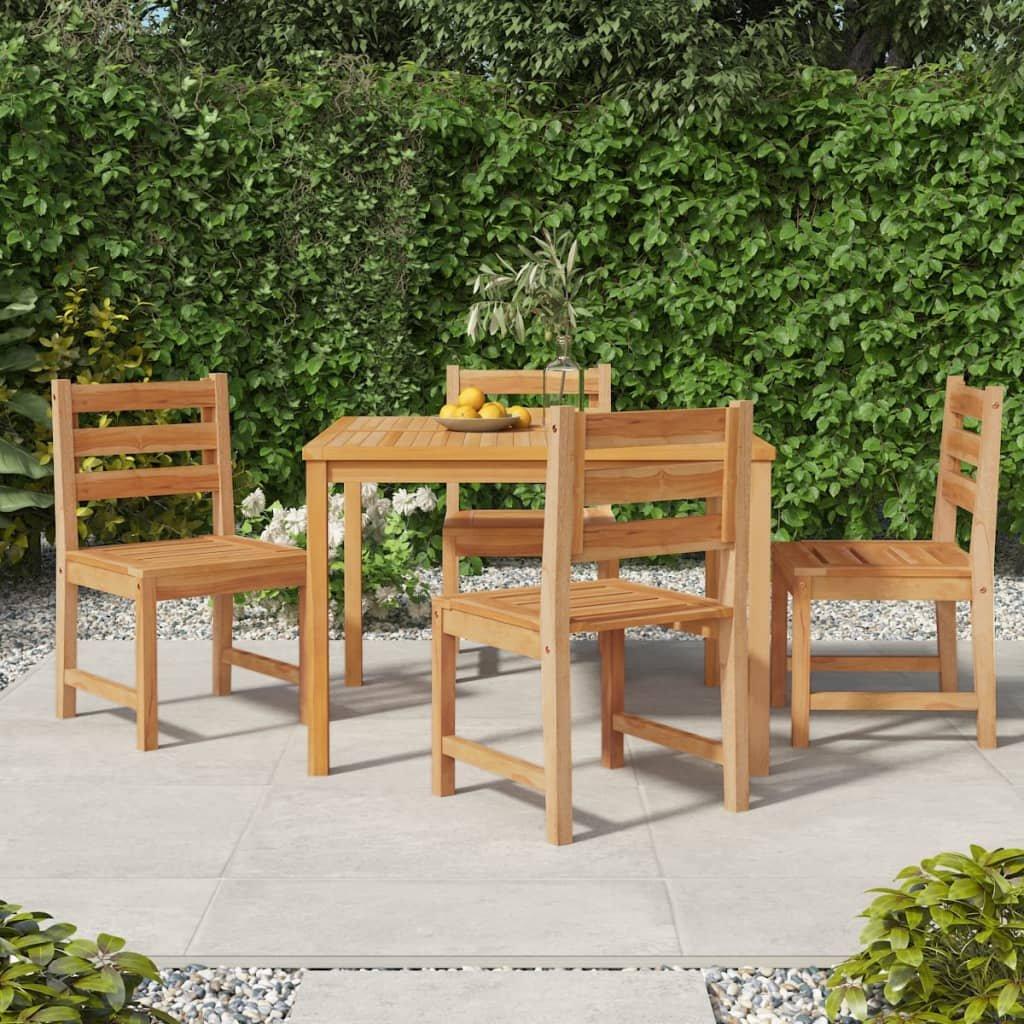 Garden Chairs 4 pcs Solid Wood Teak