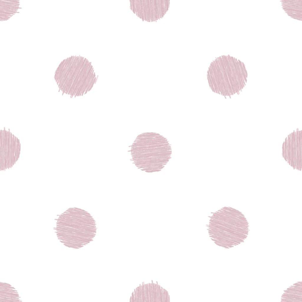 Noordwand Urban Friends & Coffee Wallpaper Dots White and Pink