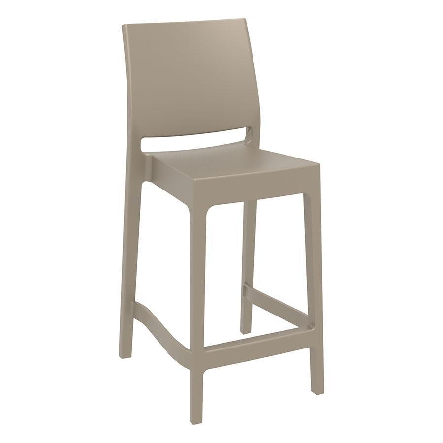 Spek Mid Height Bar Stool 65 Taupe (Suitable For Outdoor)