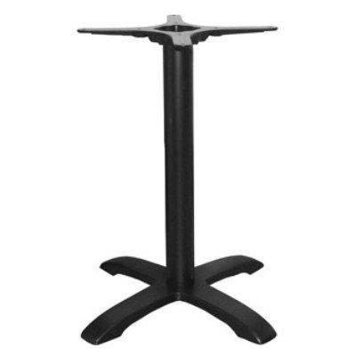 Tali Black Cast Iron Leg Table Base - Chrome