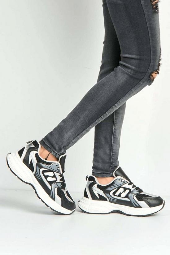 Miss Diva Nina Patterned Chunky Sole Trainers 3