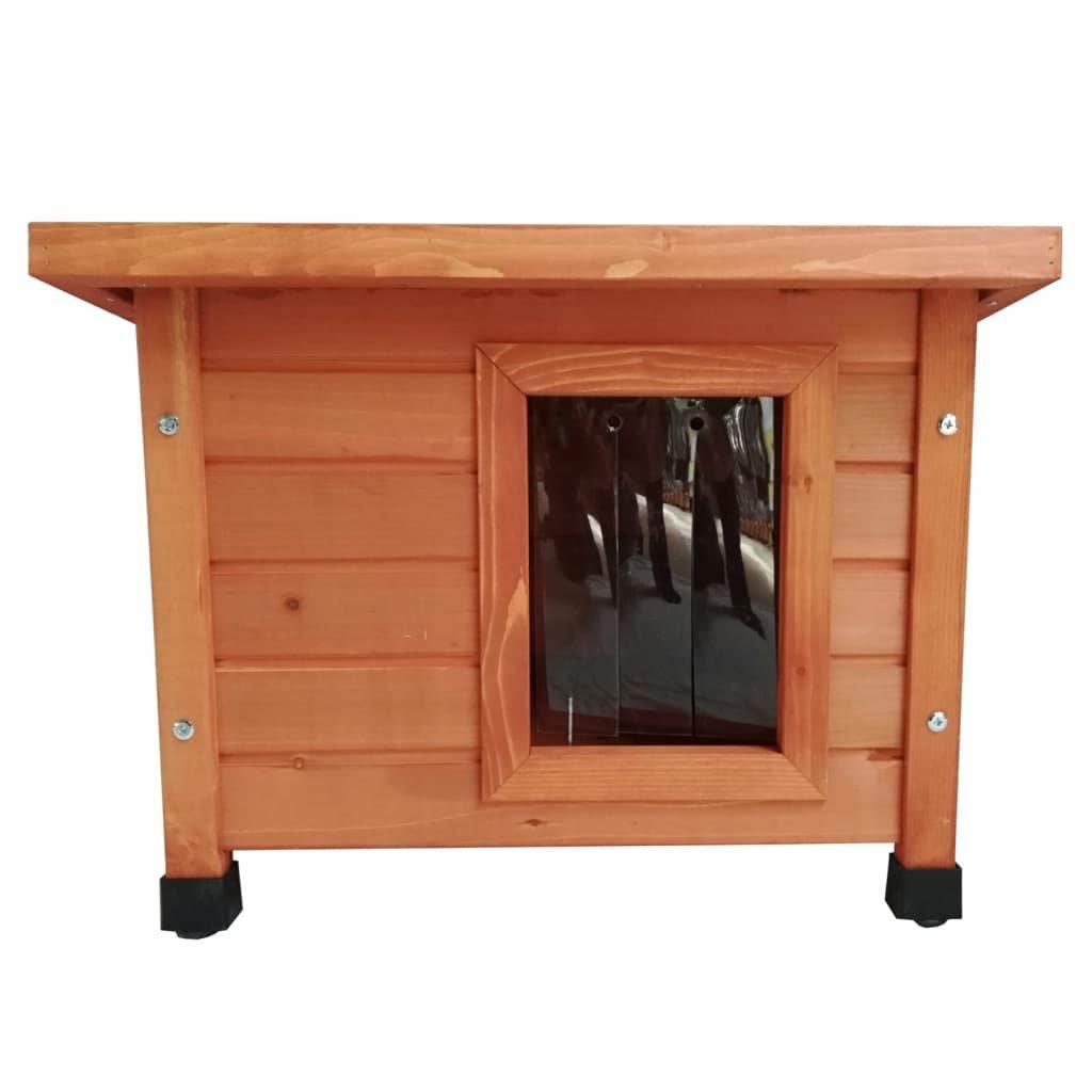 @Pet Outdoor Cat House XL 68.5x54x51.5 cm Wood Brown