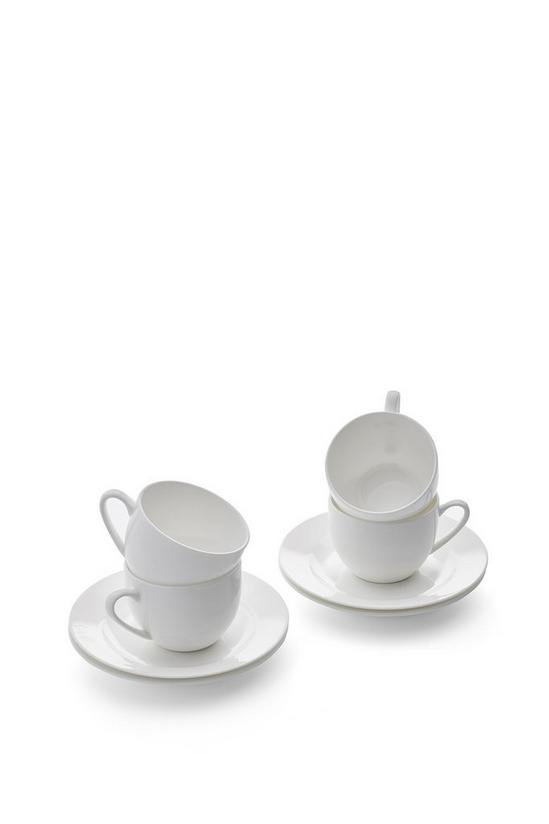 Royal Worcester 'Serendipity' Set of 4 Tea Cups & Saucers 1