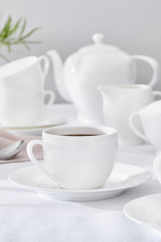 Royal Worcester 'Serendipity' Set of 4 Tea Cups & Saucers 4