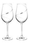 Portmeirion Set of 2 Auris Crystal Red Wine Glasses thumbnail 1
