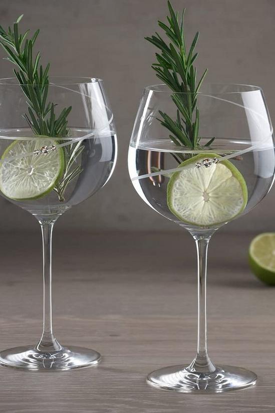 Portmeirion Set of 2 Auris Crystal Gin Glasses 3