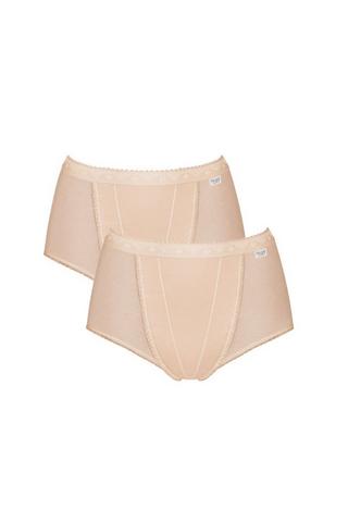 Debenhams Womens/Ladies Geo Elastic High Leg Knickers (14 UK) (Pink) :  : Fashion