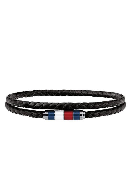 Tommy Hilfiger Jewellery Black Double Wrap With Enamel Stainless Steel Bracelet - 2790056 1