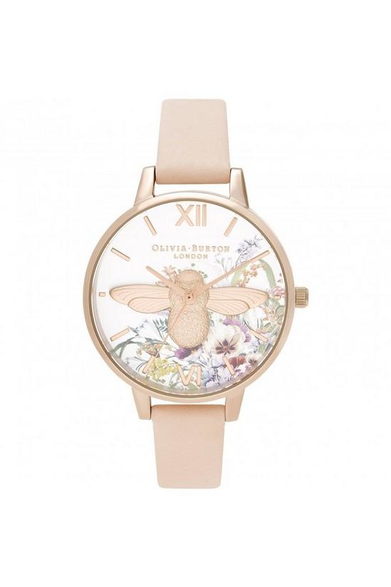 Olivia Burton '3D Bee Nude Peach & Pale Rose Gold' Plated Stainless Steel Fashion Analogue Watch - OB16EG151 1