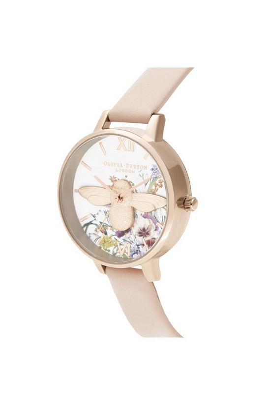 Olivia Burton '3D Bee Nude Peach & Pale Rose Gold' Plated Stainless Steel Fashion Analogue Watch - OB16EG151 2