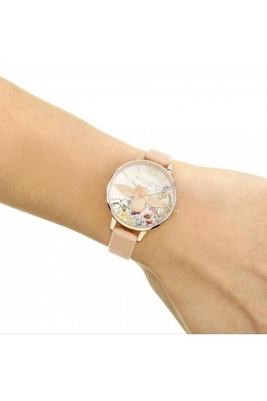 Olivia Burton '3D Bee Nude Peach & Pale Rose Gold' Plated Stainless Steel Fashion Analogue Watch - OB16EG151 3