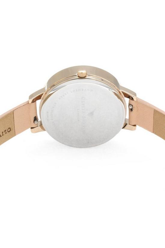 Olivia Burton '3D Bee Nude Peach & Pale Rose Gold' Plated Stainless Steel Fashion Analogue Watch - OB16EG151 4