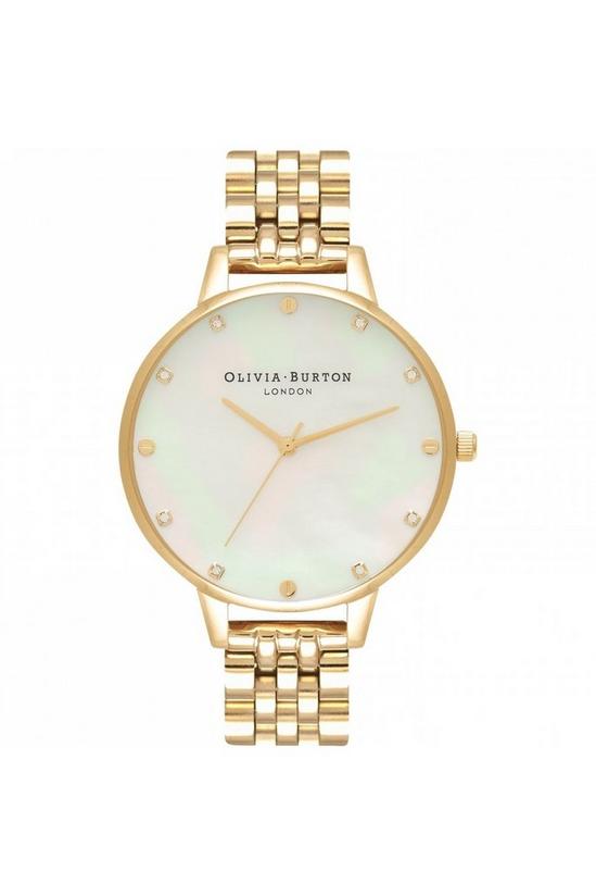 Olivia Burton Gold Plated Stainless Steel Fashion Analogue Quartz Watch - OB16SE13 1