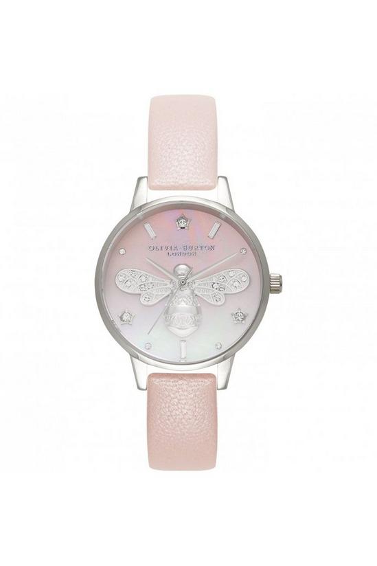 Olivia Burton Sparkle Bee Midi Blush And Silver Stainless Steel Watch - OB16GB09 1