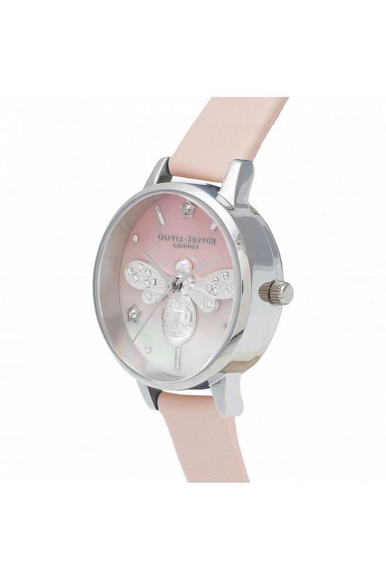 Olivia Burton Sparkle Bee Midi Blush And Silver Stainless Steel Watch - OB16GB09 2