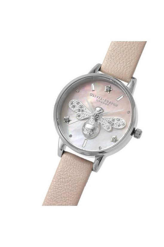 Olivia Burton Sparkle Bee Midi Blush And Silver Stainless Steel Watch - OB16GB09 4