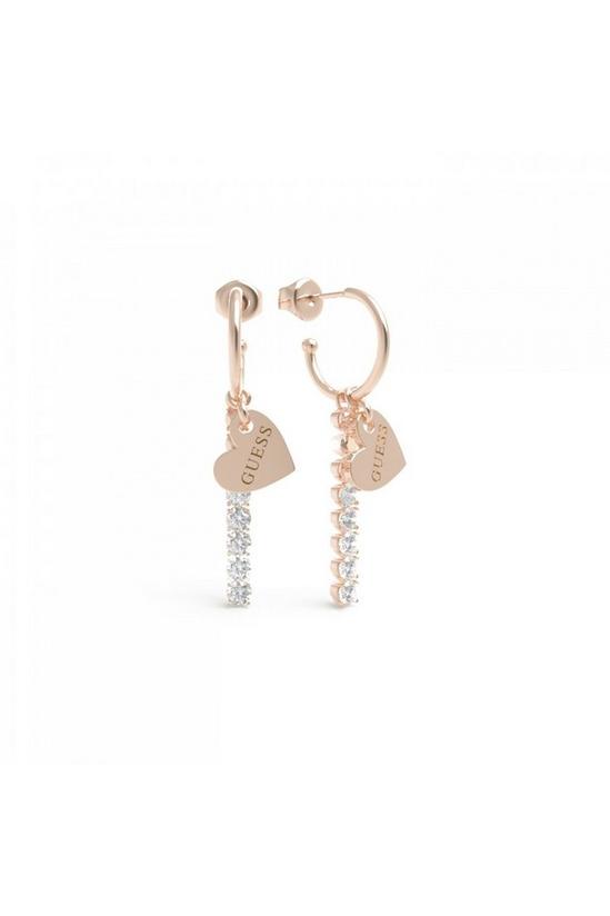 Guess Jewellery Heart To Heart Stainless Steel Earrings - Ube01079Rg 1