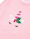 Threadgirls Long Sleeve Cotton 'Sparkle' Christmas Pyjama Set thumbnail 4