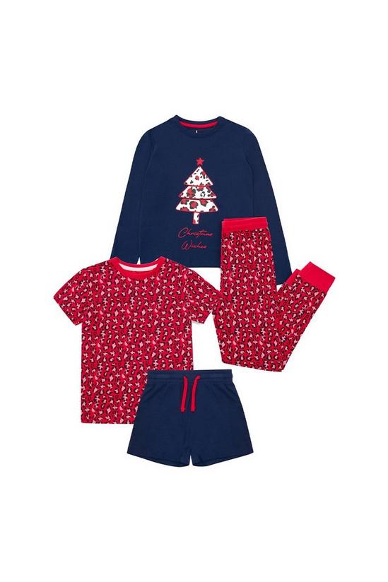 Threadgirls 2 Pack Cotton Assorted 'Snow' Christmas Pyjama Sets 1