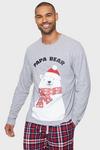 Threadbare Cotton Blend Family Christmas 'Bear' Pyjama Set thumbnail 1