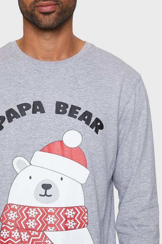 Threadbare Cotton Blend Family Christmas 'Bear' Pyjama Set 4
