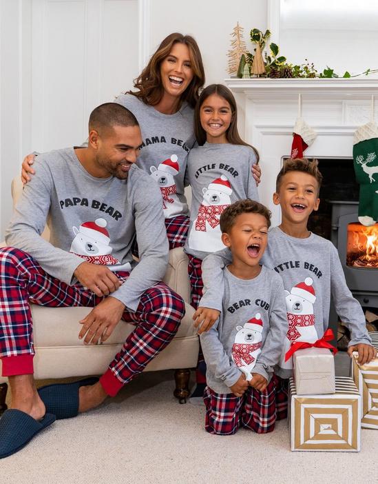 Threadbare Cotton Blend Family Christmas 'Bear' Pyjama Set 6