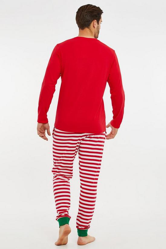 Threadbare Cotton Family Christmas 'Cane' Pyjama Set 4