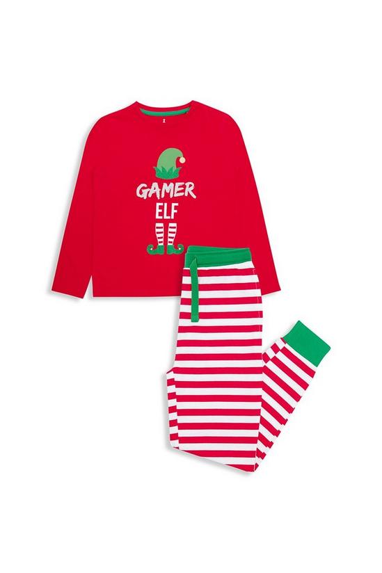 Threadboys Long Sleeve Cotton 'Cane' Christmas Pyjama Set 1