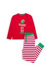 Threadgirls Long Sleeve Cotton 'Cane' Christmas Pyjama Set thumbnail 1