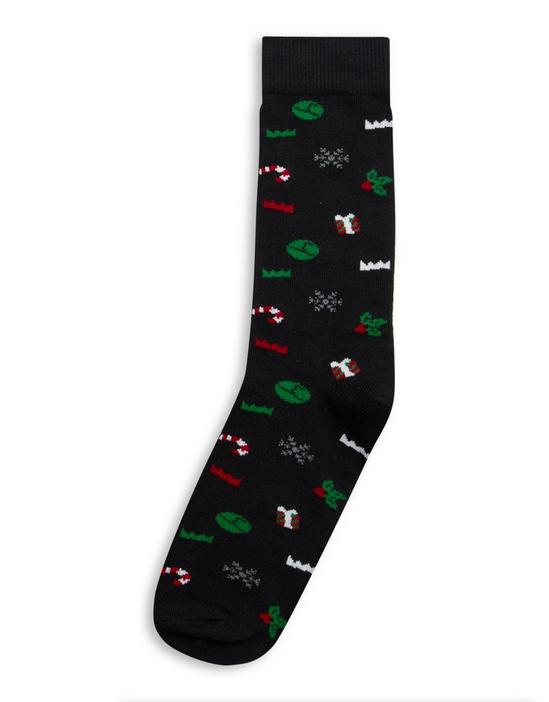 Threadbare 'Noel' 4 Pack Festive Socks 2