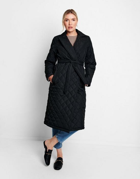 Threadbare 'Thea' Quilted Trench Coat 3