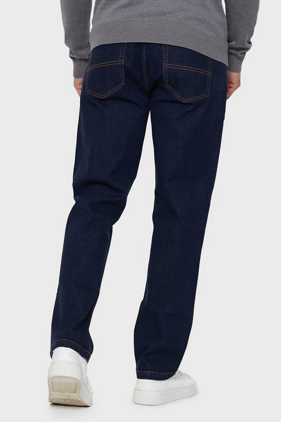 Threadbare Rinse Wash 'Rainford' Belted Straight Fit Jeans 2