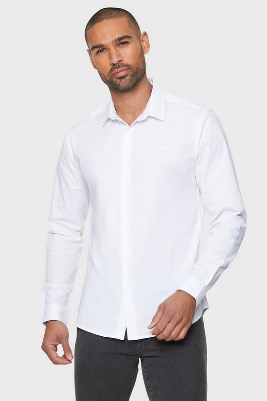 Threadbare 'Olly'  Lightweight Regular Fit Long Sleeve Cotton Shirt 1