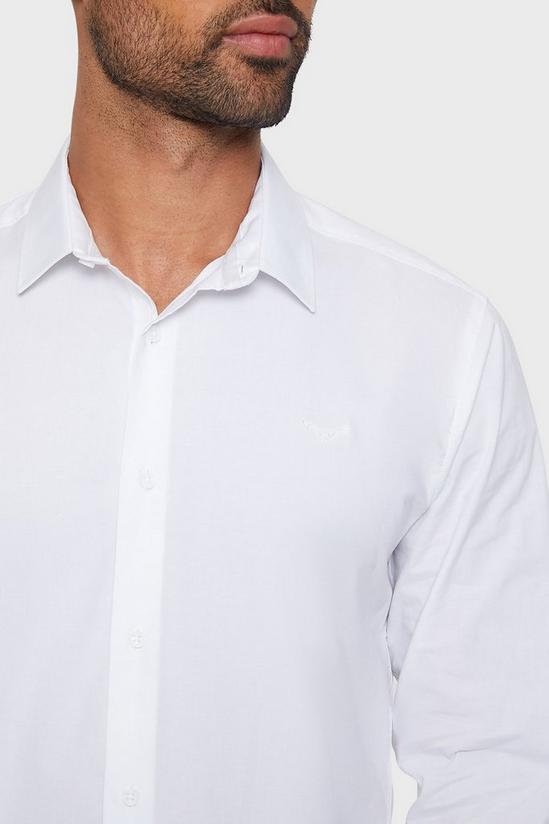 Threadbare 'Olly'  Lightweight Regular Fit Long Sleeve Cotton Shirt 4