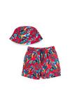 Threadboys Recycled Polyester 'Henti' Swim Shorts & Hat Set thumbnail 1
