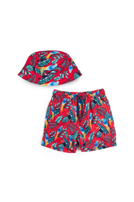 Threadboys Recycled Polyester 'Henti' Swim Shorts & Hat Set 1