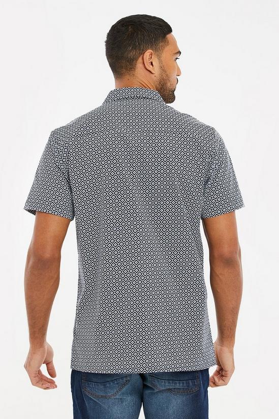 Threadbare 'Raphael' Cotton Print Short Sleeve Shirt 2