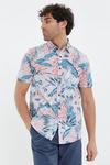 Threadbare 'Tropical' Cotton Short Sleeve Hawaiian Style Shirt thumbnail 1