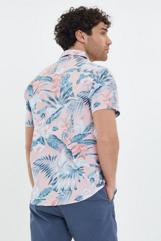 Threadbare 'Tropical' Cotton Short Sleeve Hawaiian Style Shirt 2