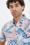 Threadbare 'Tropical' Cotton Short Sleeve Hawaiian Style Shirt thumbnail 4