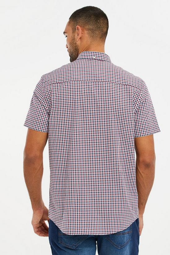 Threadbare 'Marcello' Cotton Short Sleeve Check Shirt 2
