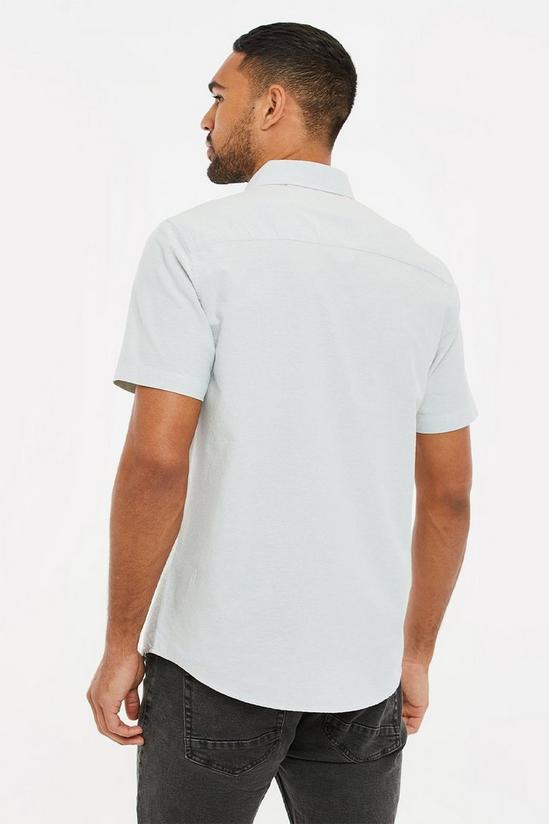 Threadbare Oxford Cotton 'Inferno' Short Sleeve Shirt 3