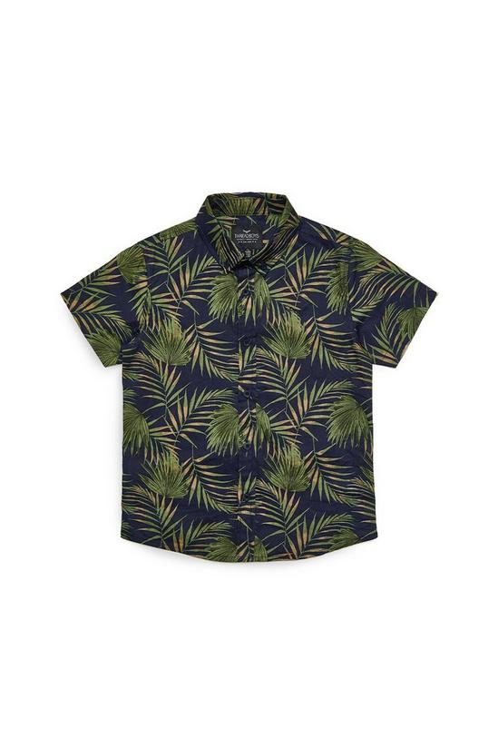 Threadboys 'Palm' Printed Cotton Shirt and Short Set 3