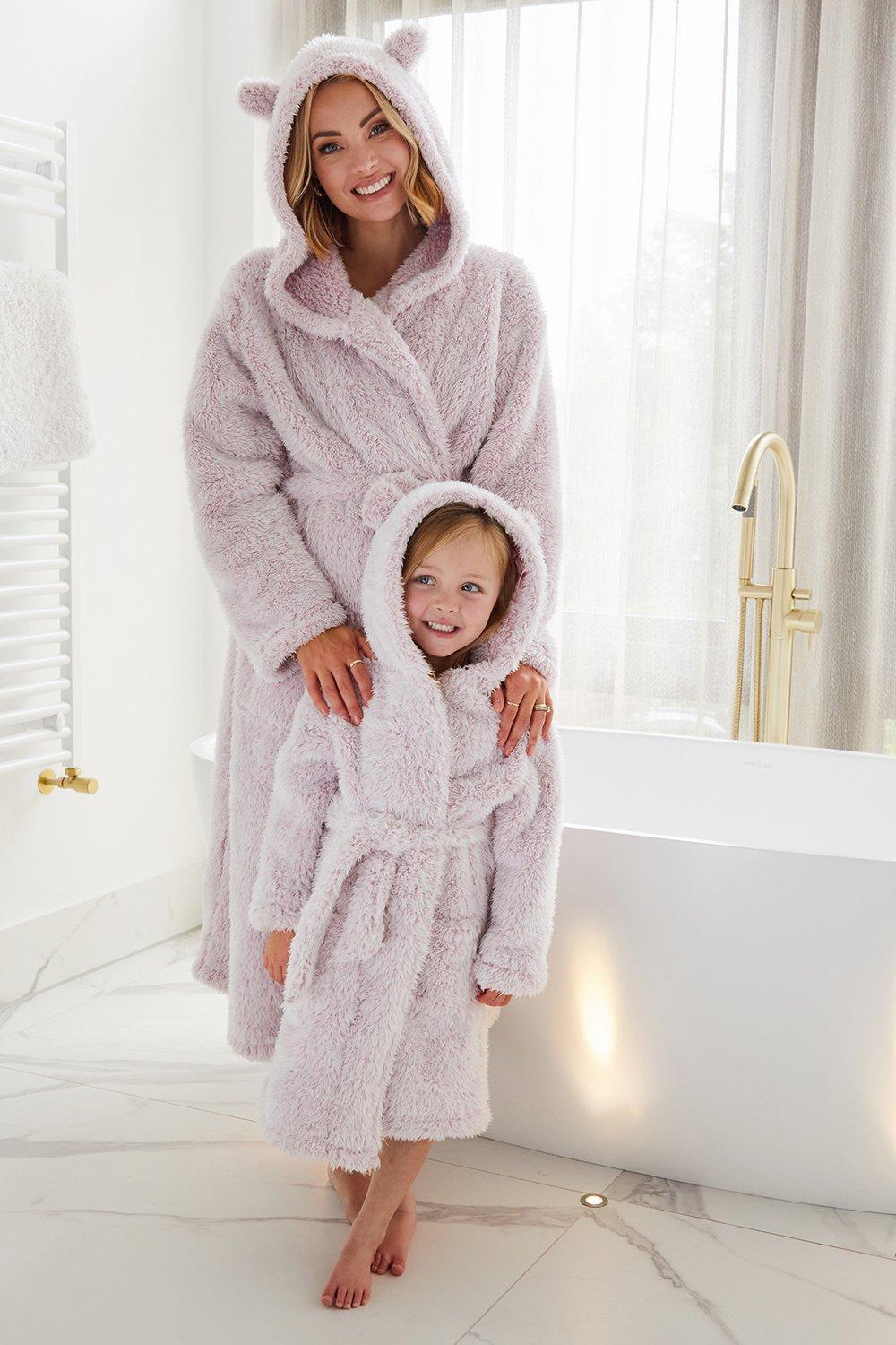 'Teddy' Hooded Dressing Gown