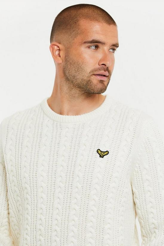 Threadbare 'Ely' Cable Knit Crew Neck Jumper 3