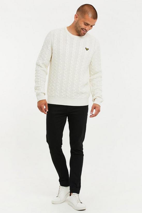 Threadbare 'Ely' Cable Knit Crew Neck Jumper 4