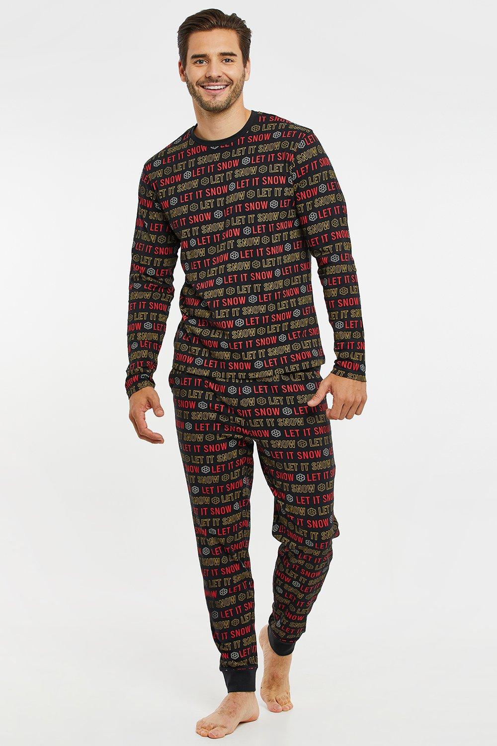 'Let it snow' Festive Cotton Pyjama Set