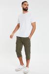 Threadbare 'Panel' 3/4 Length Belted Cargo Trousers thumbnail 3
