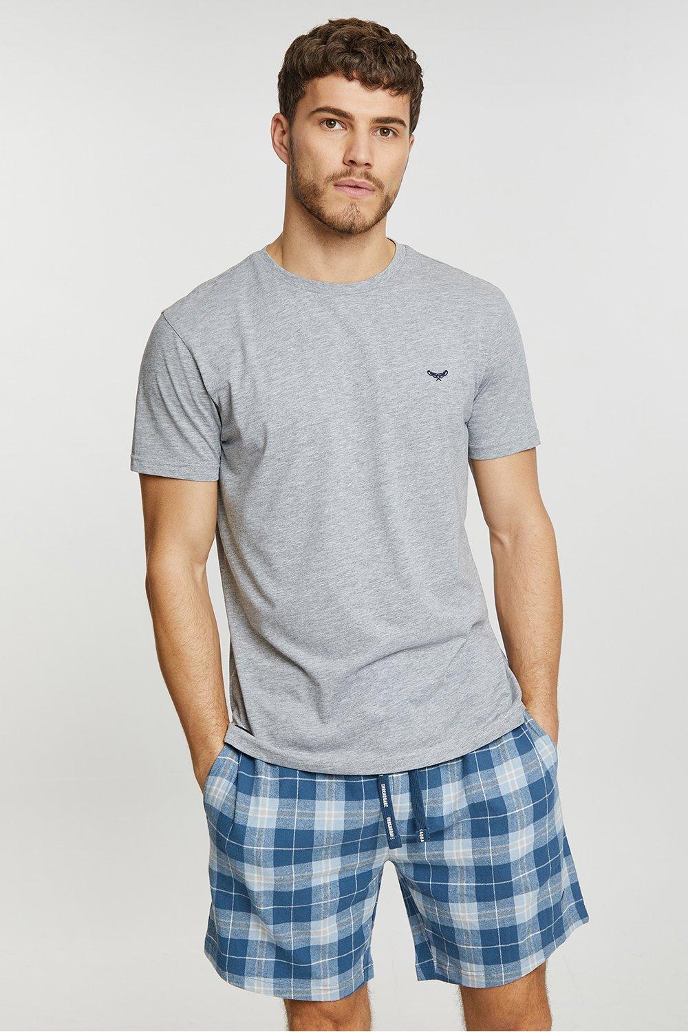 'Lopez' Cotton Blend Short Sleeve Pyjama Set